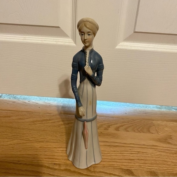 Vintage Victorian Style Porcelain Figure Woman Elegant - Picture 2 of 7